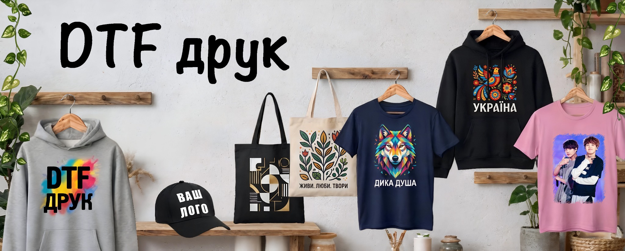 DTF-друк на одязі та текстилі